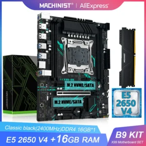 MACHINIST X99 B9 placa-mãe + CPU e  RAM